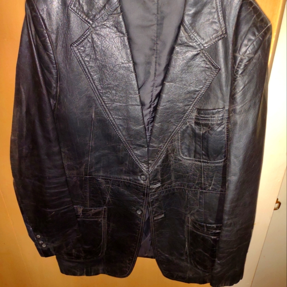 Vintage 27" Leather "Half" Duster